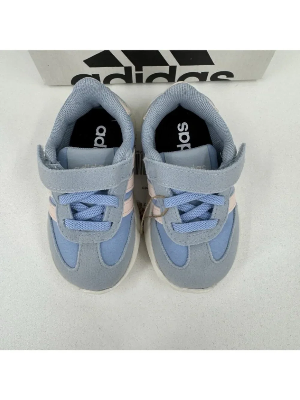 Adidas Infant Girl's Run 70s 2.0 Running Shoes Hook & Loop size 5K Light Blue